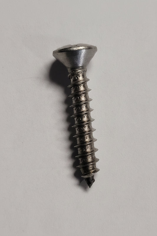 12x1-1/4" SS Oval Screw, 4-0255