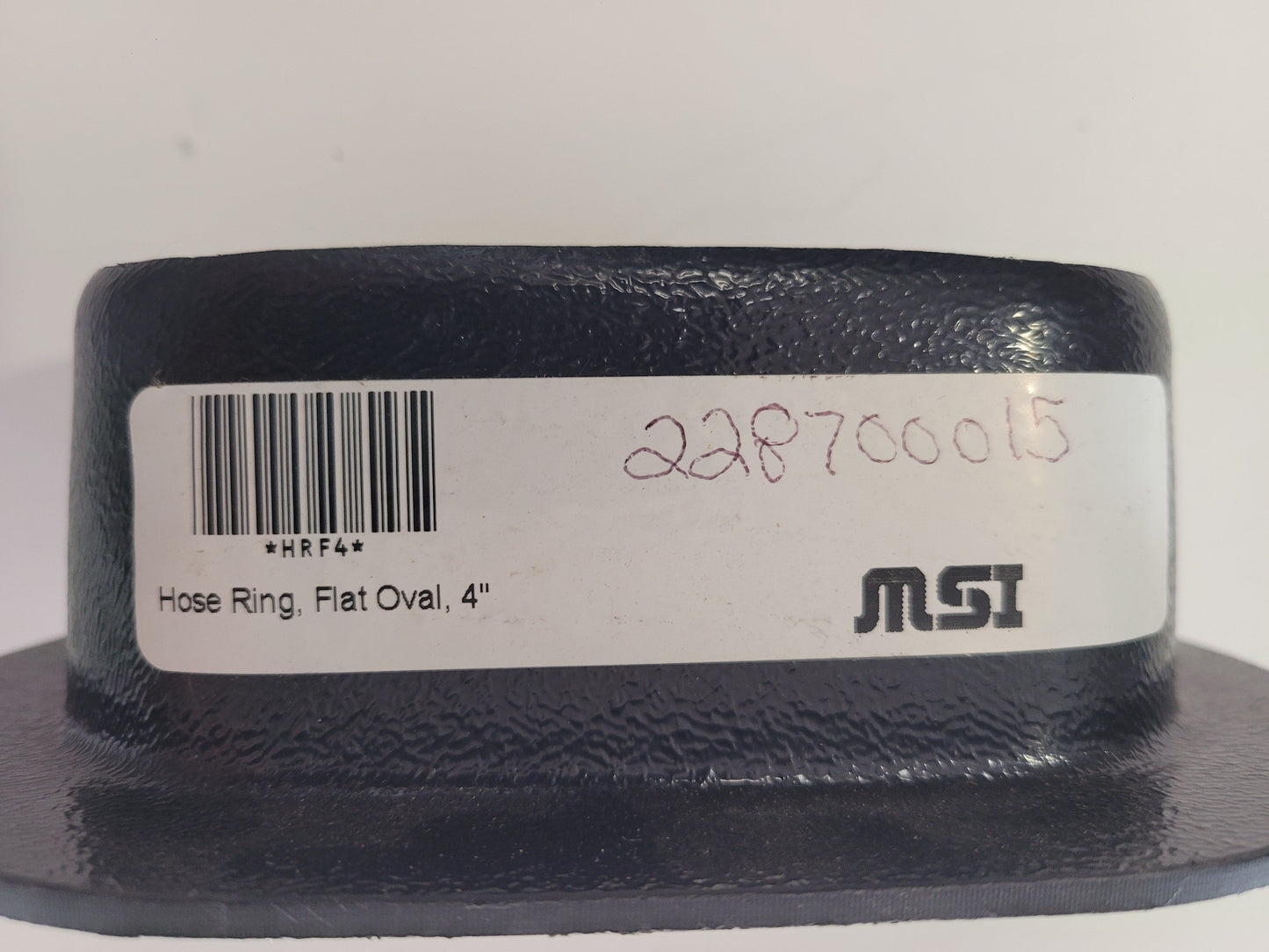 4" Hose ring, flat oval, HRF4