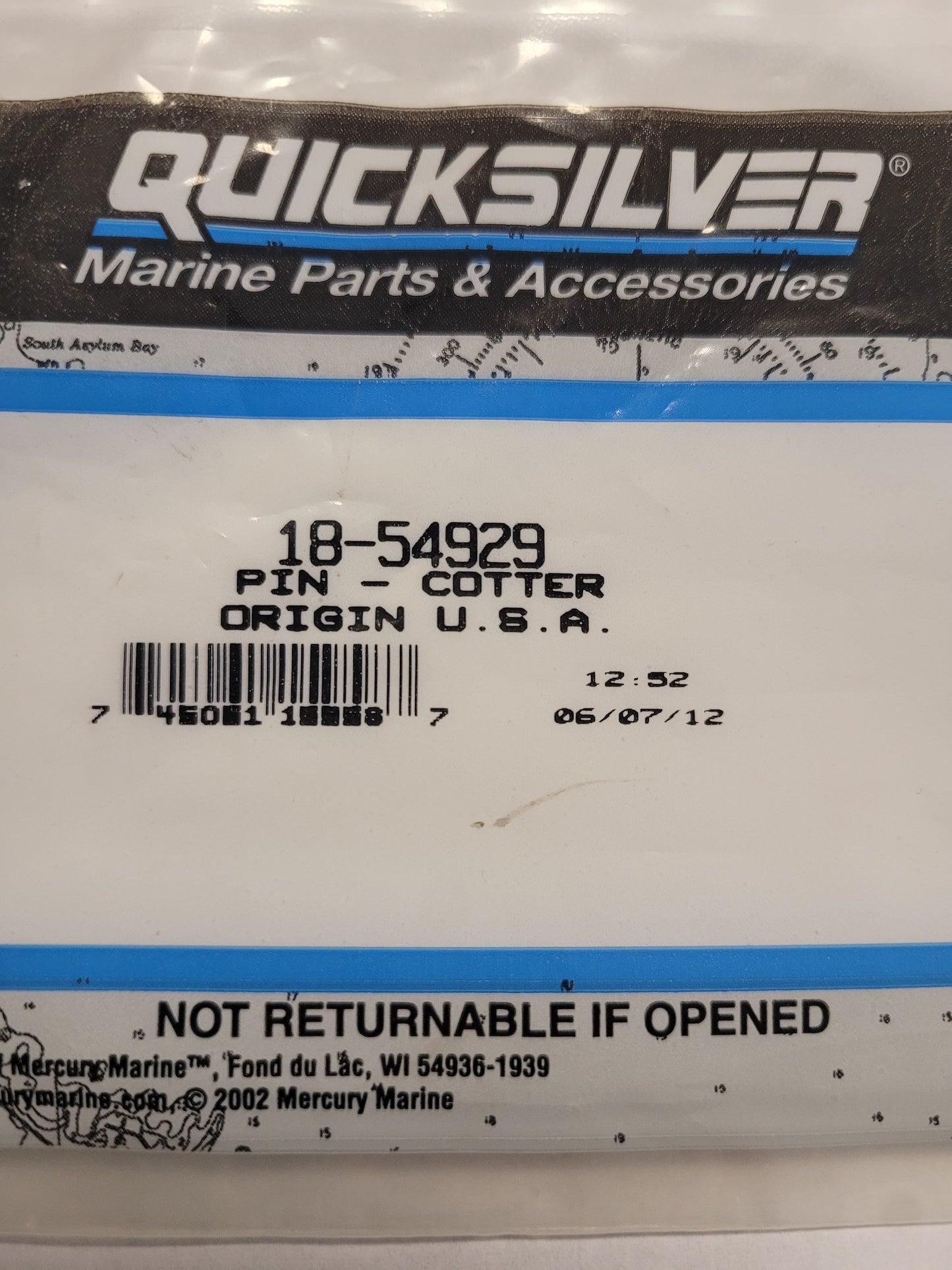 Cotter Pin, Quicksilver 54929