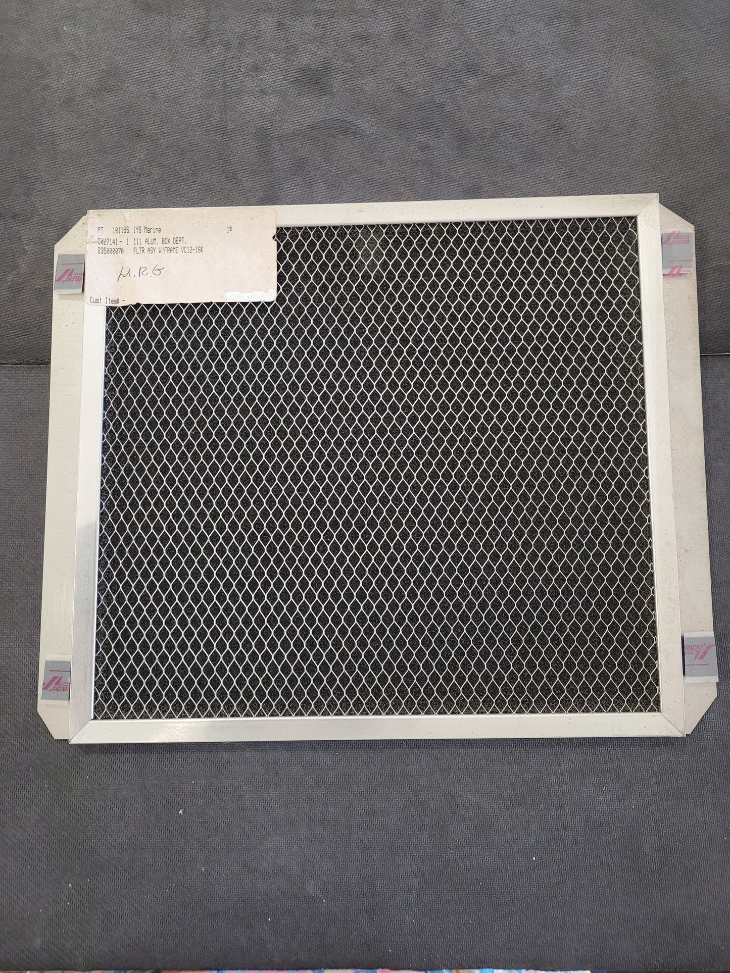 Filter Assy. W/Frame VC12-16K 235000070 Marine Air