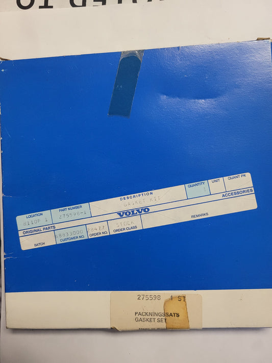 Gasket Kit, Vintage, (NOS) Volvo 275598
