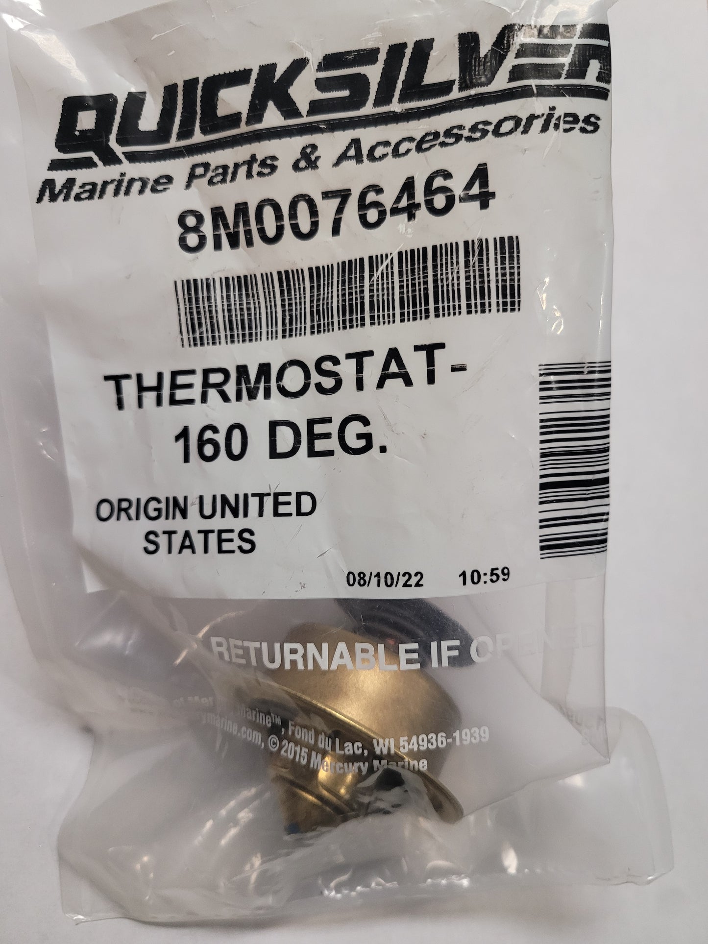 Thermostat, Quicksilver 8M0076464