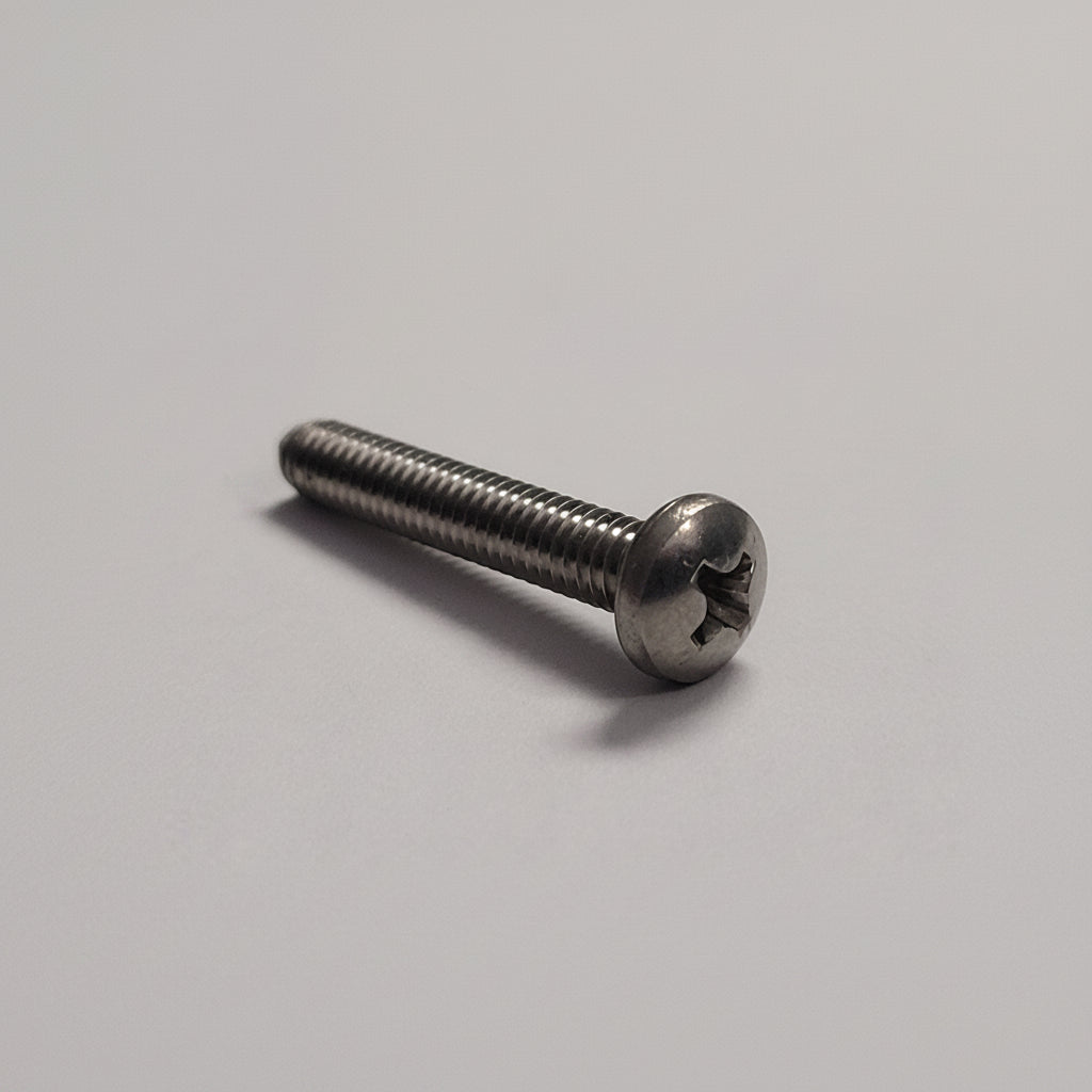 Machine Screw, Pan Head, SS, 8-32x1"