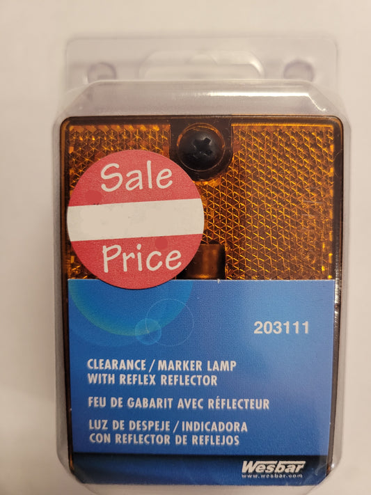Side Marker Light, Wesbar, 203111, Amber