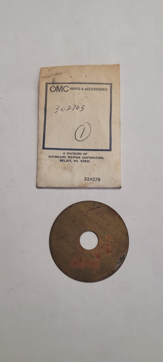 Handle Thrust Washer, Omc 302703 (NOS)