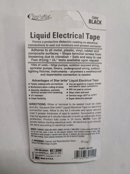 Liquid Electrical Tape Black 1 oz.