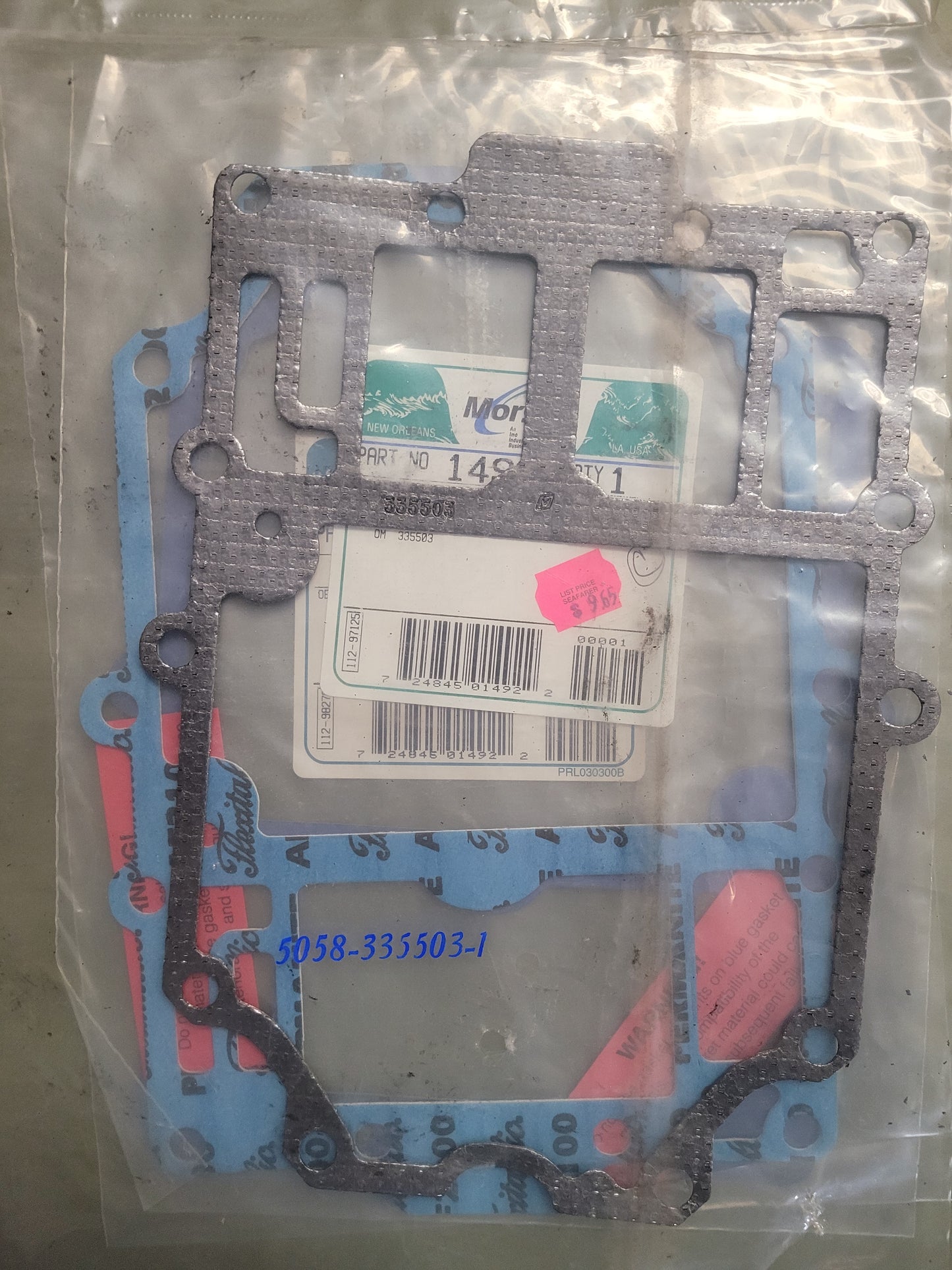 Gasket, Adaptor to powerhead, 150  OMC 335503