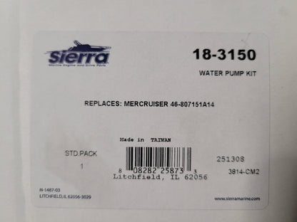 SeaWater Pump Kit, Sierra 18-3150