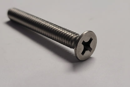 Machine Screw, Flat Head, 1/4"-20x2-1/2", 4-2324