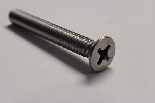 Machine Screw, Flat Head, 1/4"-20x2-1/2", 4-2324