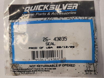 OIL SEAL, UPPER, Quicksilver 43035, (Sold Each)