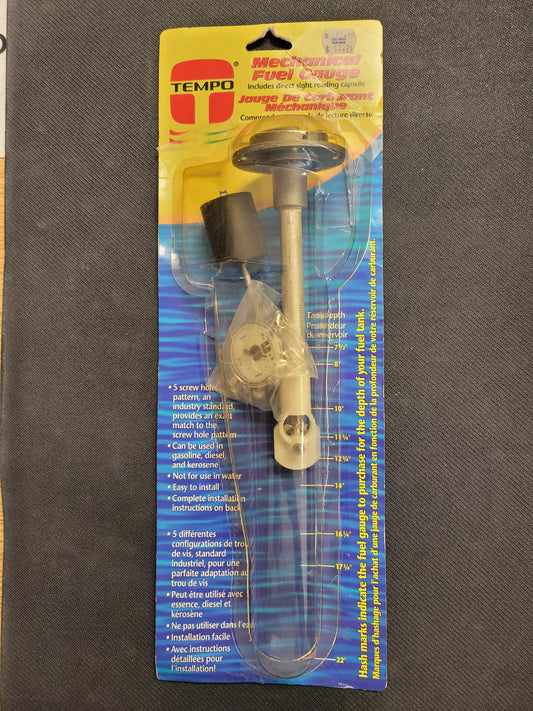 Mechanical Fuel Gauge 12 3/4" Tempo 420050