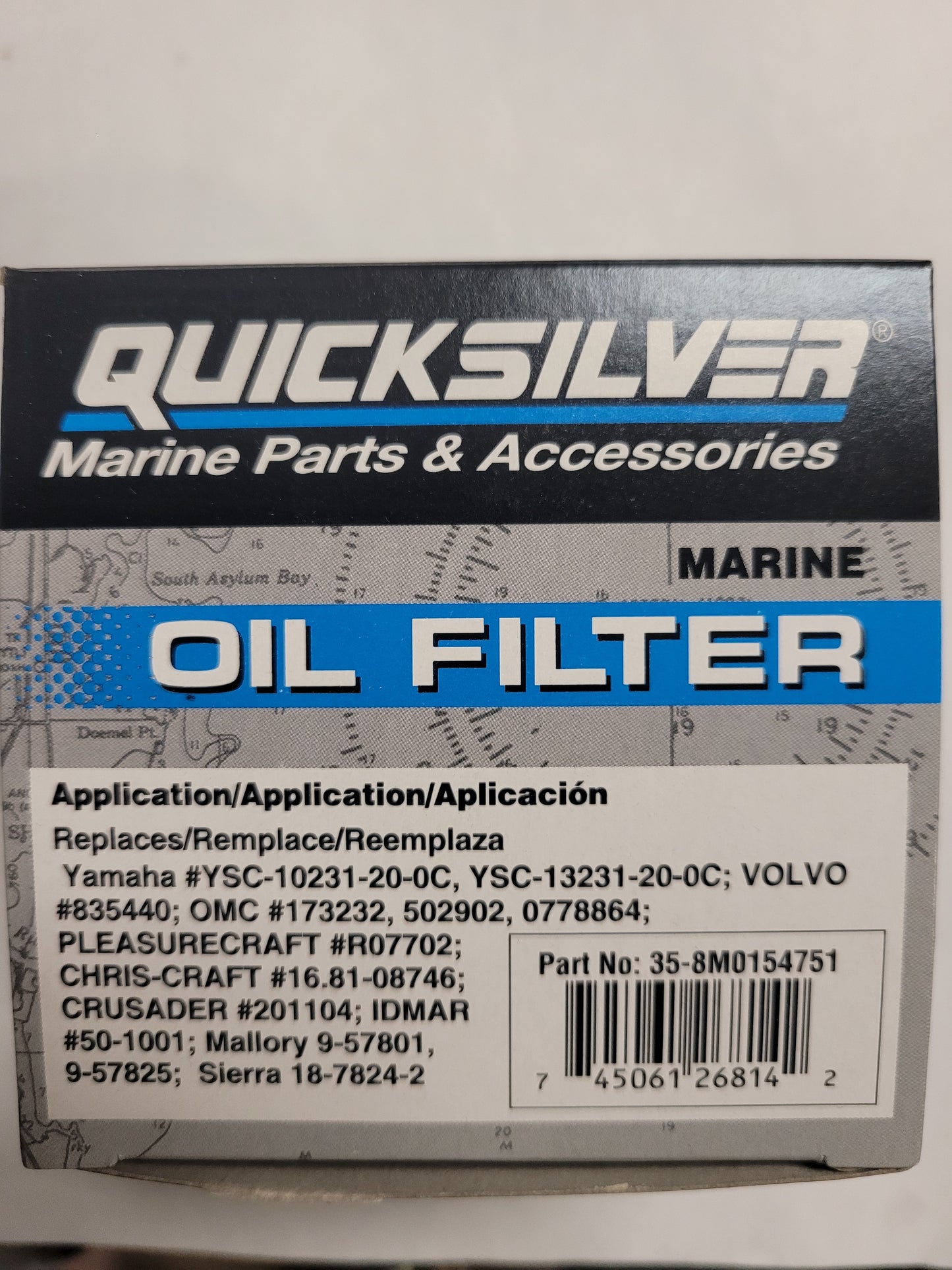 Quicksilver 35-8M0154751 Oil Filter
