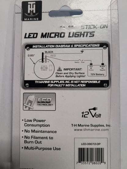 LED Mini stick on light (White) Discontinued, Closeout.