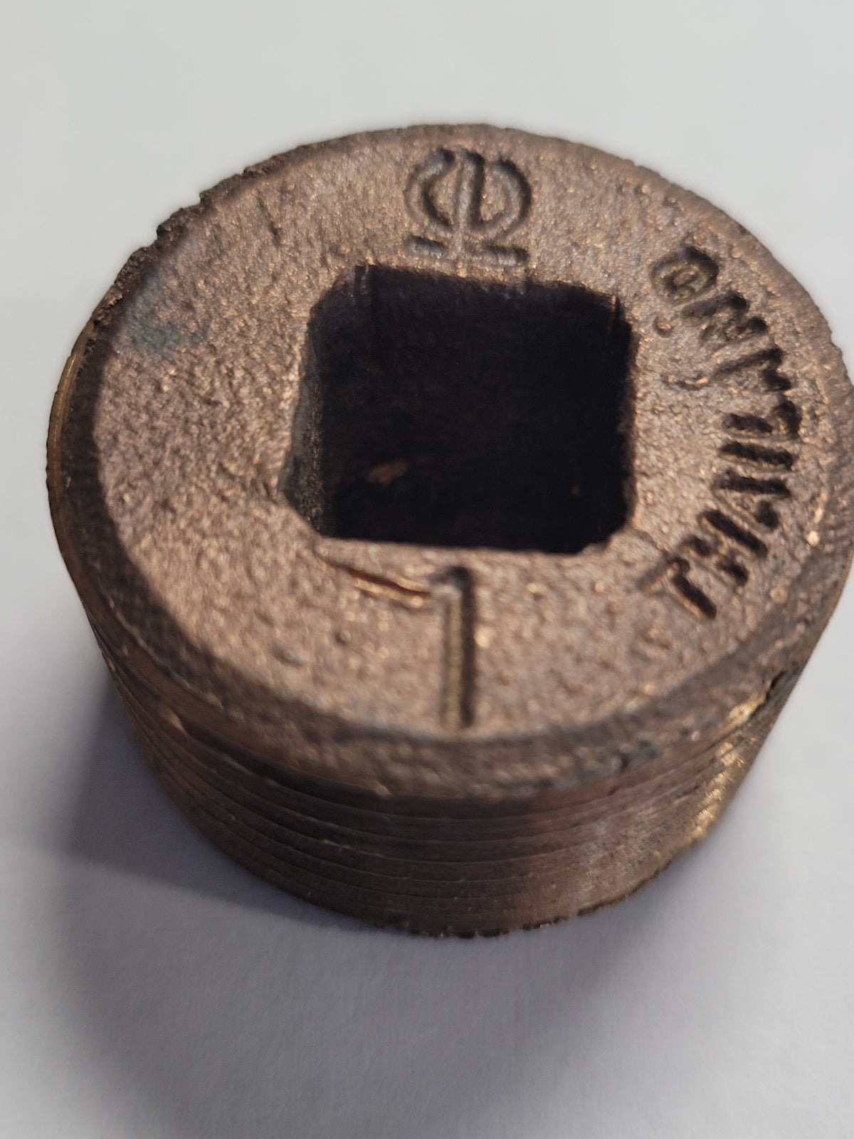 1"mip Counter Sunk Pipe Plug, Bronze, 3795-1