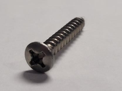 12x2" SS Oval Screw, 4-0256