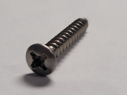 12x1-1/2" SS Oval Screw, 4-0256