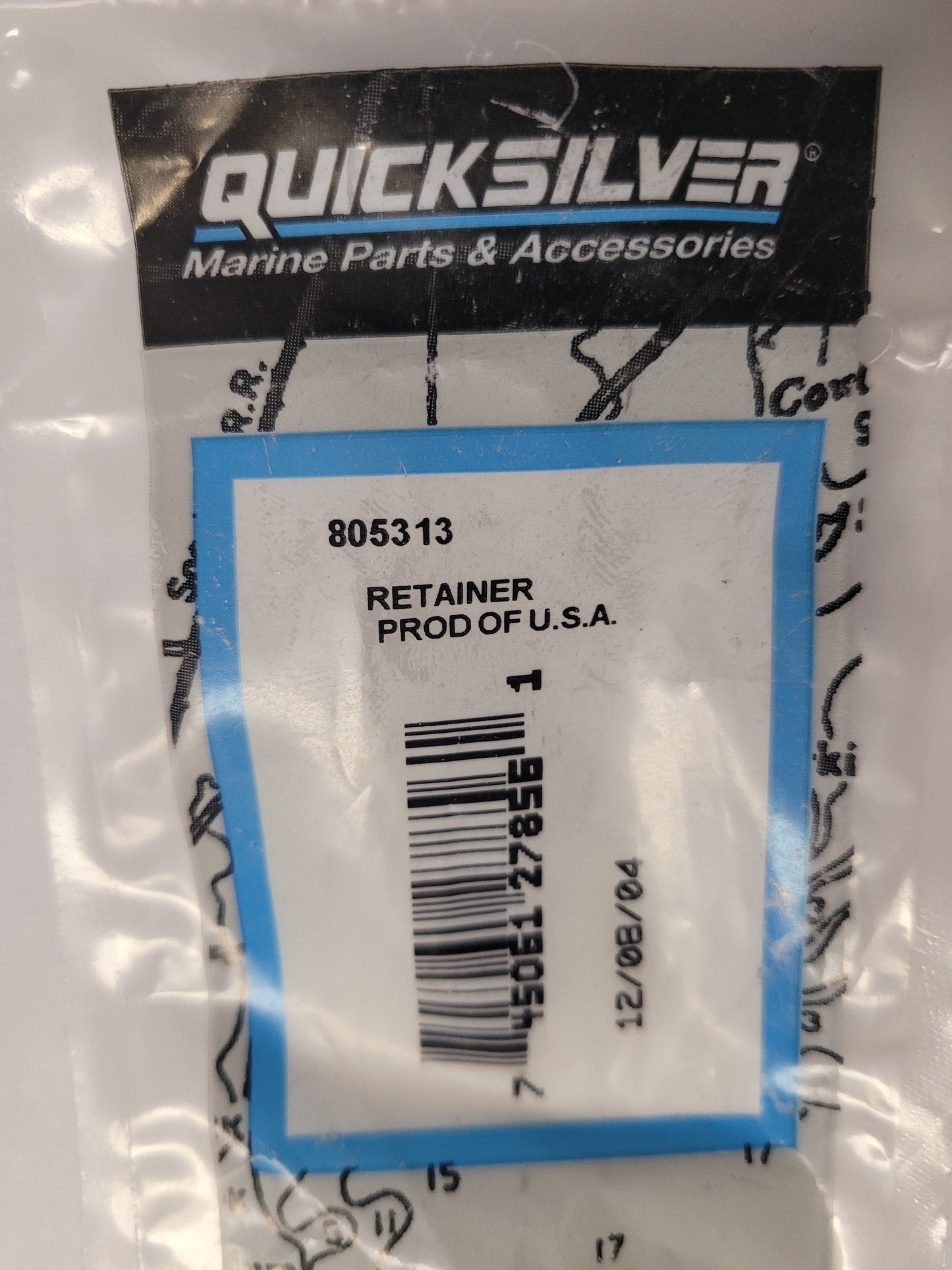 Retainer, Breather Hose, Quicksilver 805313, (NLA), (NOS)