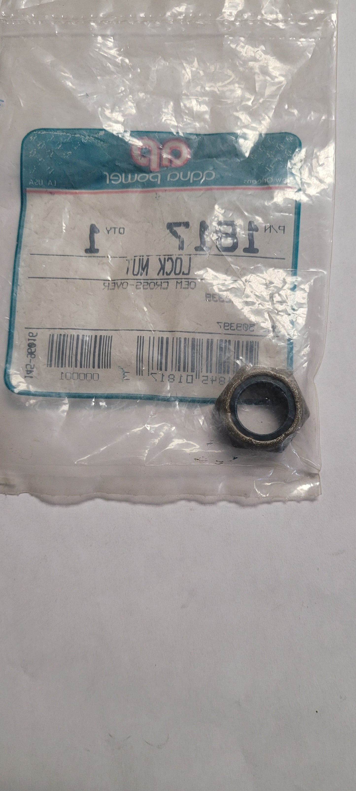 Lock Nut. Aqua Power, Vintage (NOS) 1817