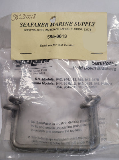 Small Hold Down Brackets, Sealand 385310018, (NOS) CLOSEOUT