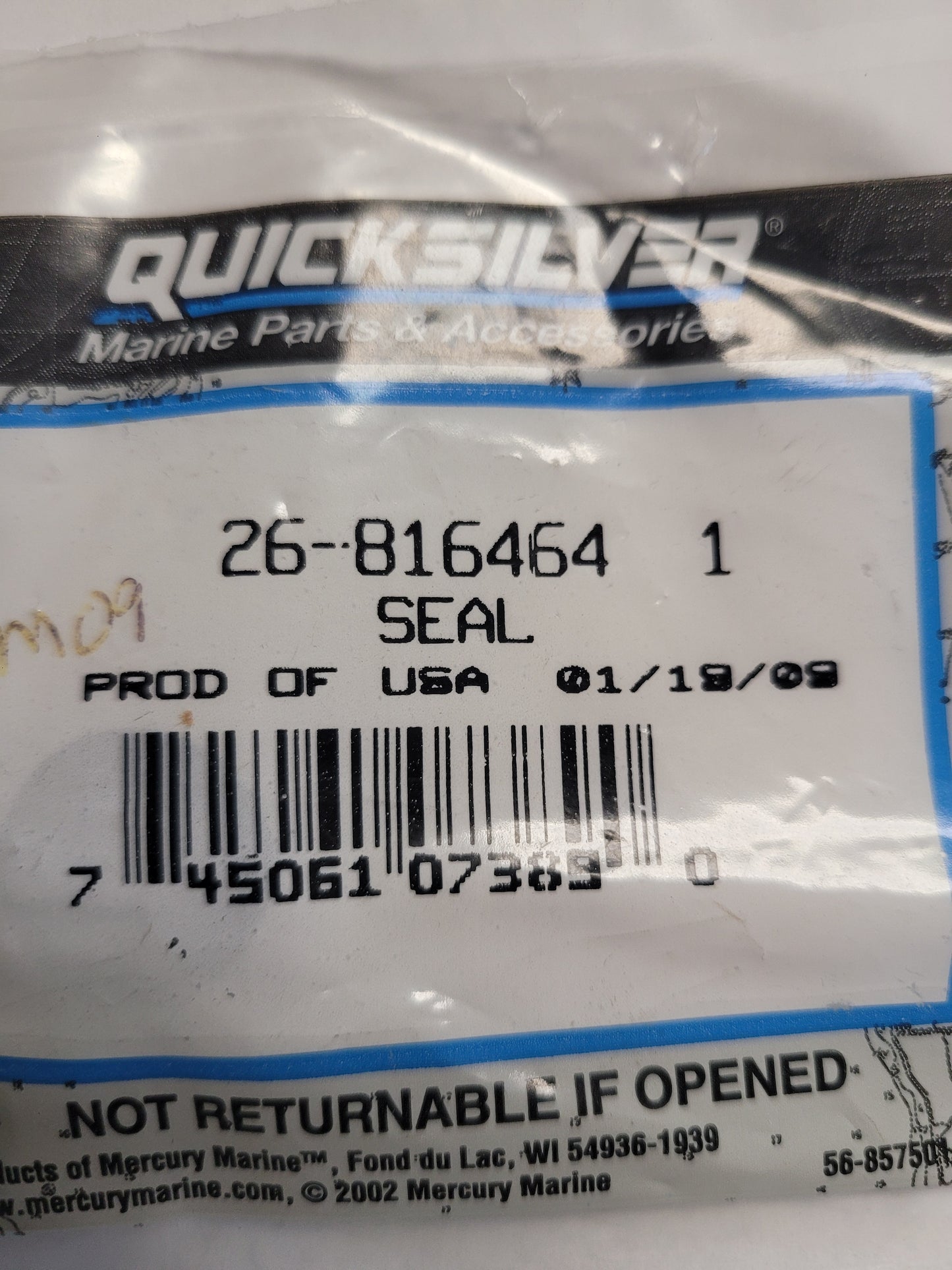 SHIFT SHAFT OIL SEAL, Quicksilver 8164641