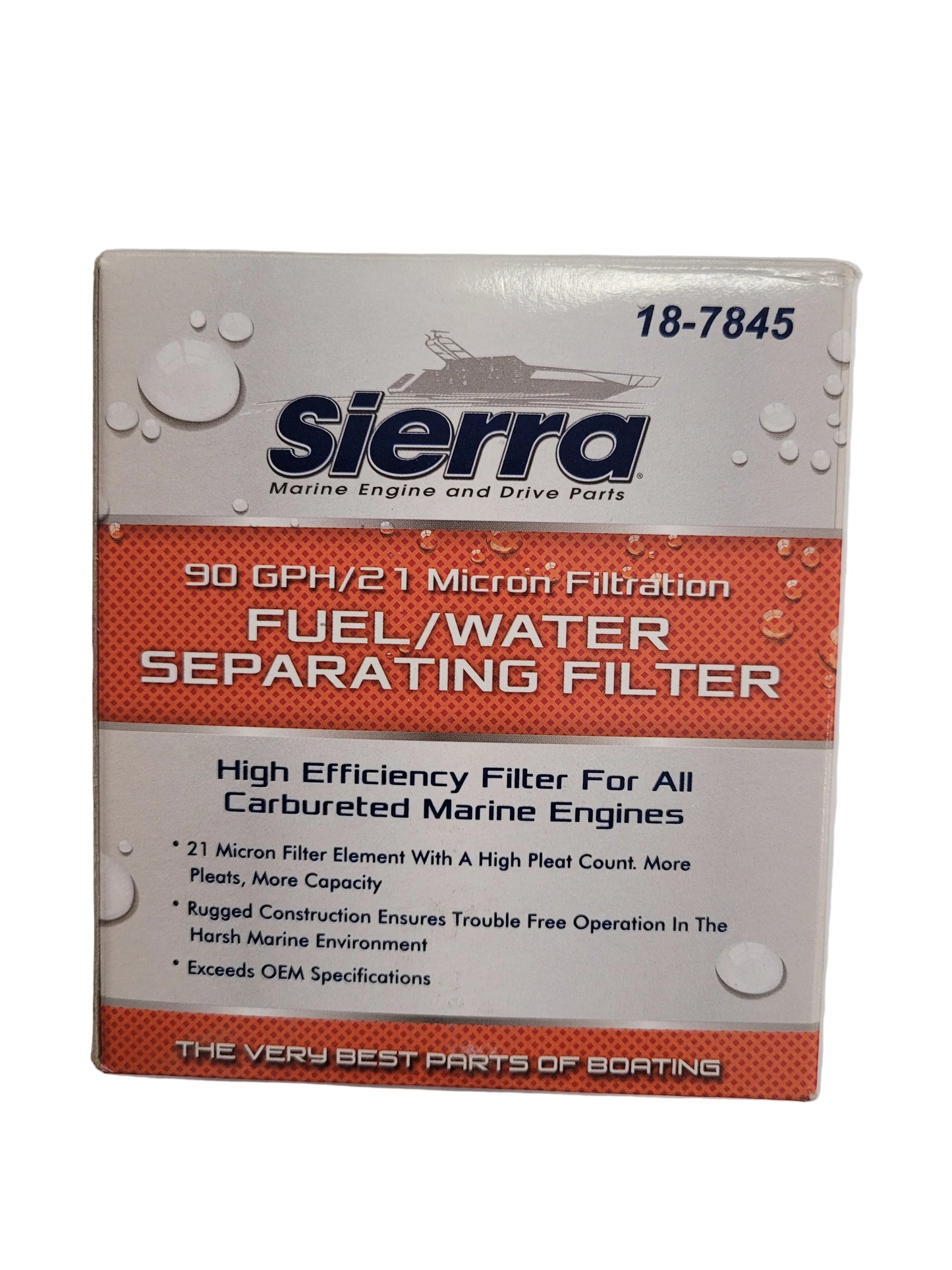 Sierra 18-7845 Water Separating Fuel Filter, Long