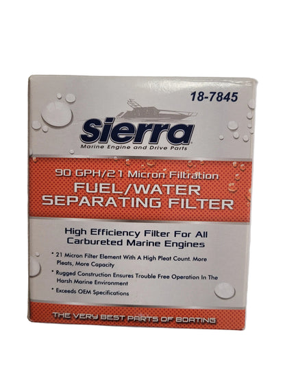 Sierra 18-7845 Water Separating Fuel Filter, Long