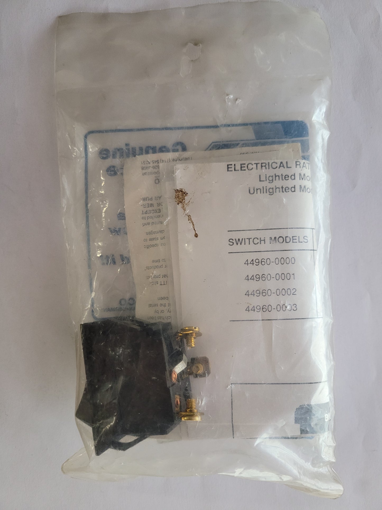 Jabsco Rocker Switch,44960-0002