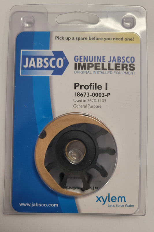 Replacement Nitrile Impeller, Jabsco 18673-0003-P