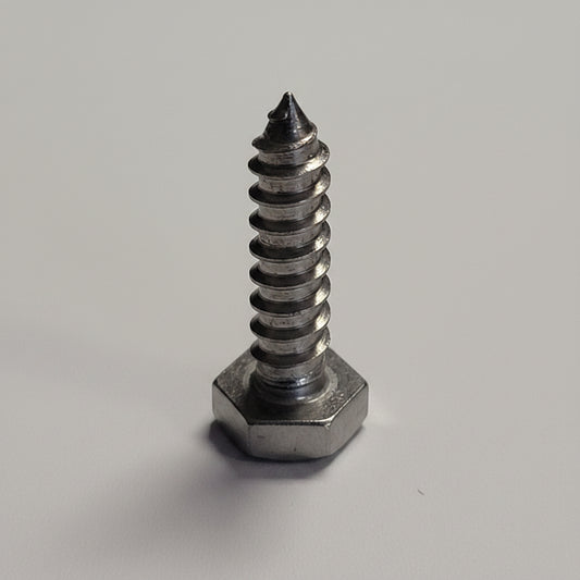 Lag Screw, SS, 1/4"x1", 4-1180