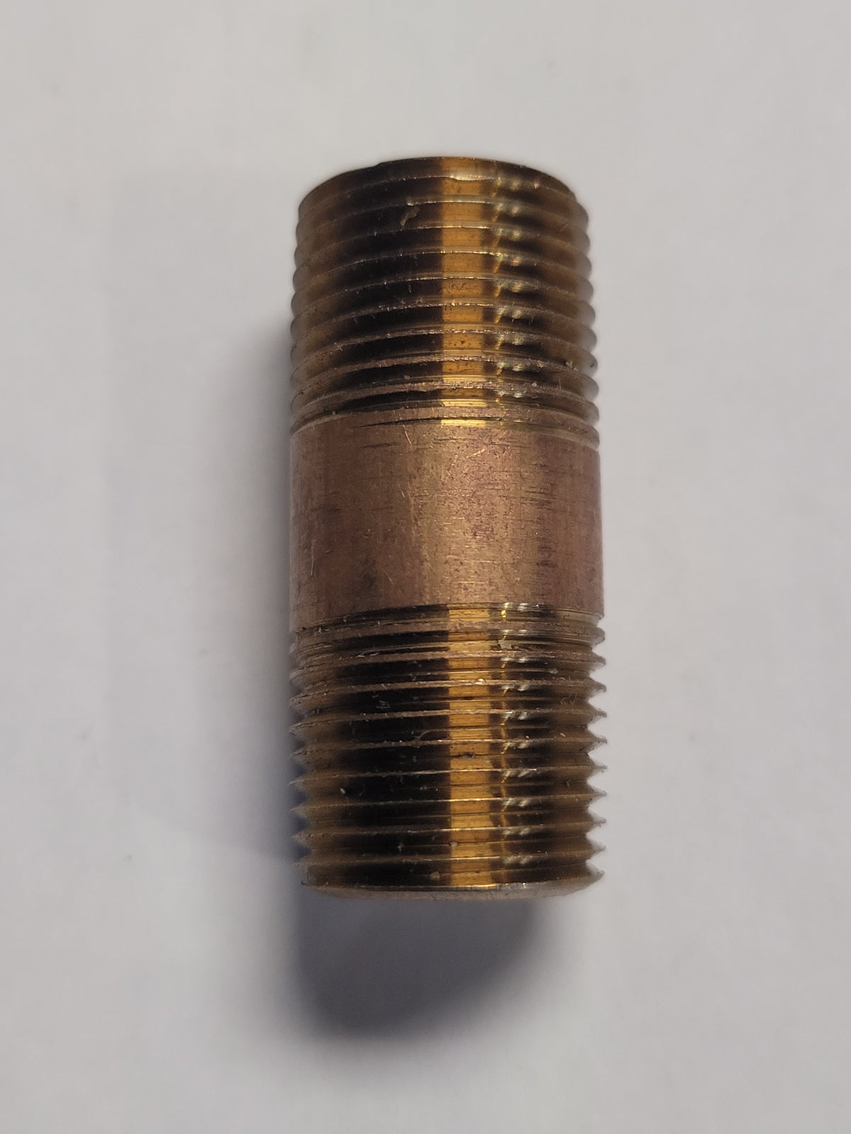 3/8"mip X 1 1/2" Red Brass Pipe Nipple, 40041
