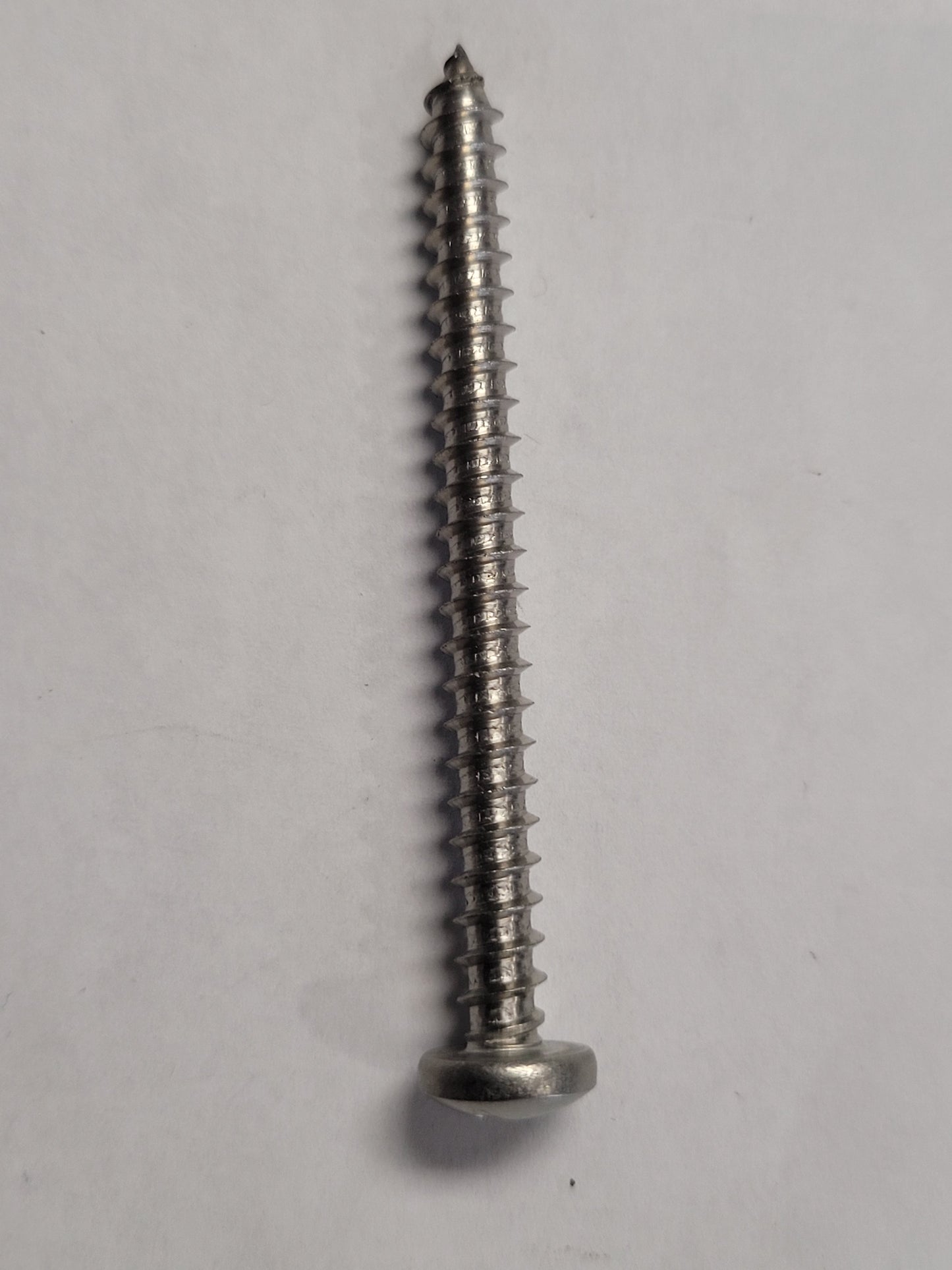 12X2-1/2" SS Pan Head Screw, 4-0205