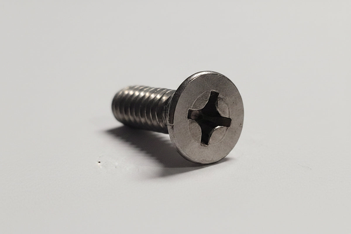 Machine Screw, Flat Head, SS, 1/4"-20x3/4", 00284
