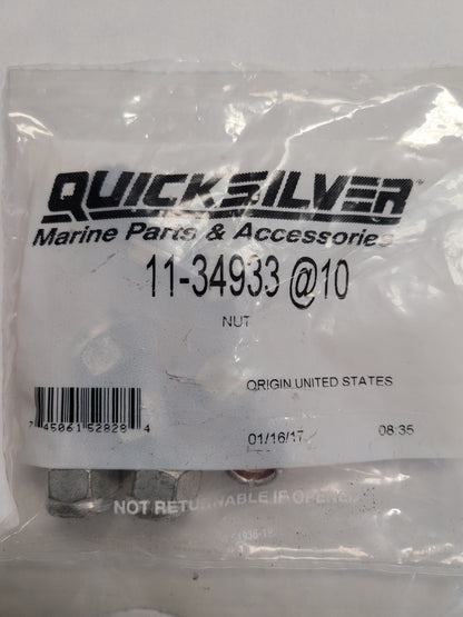PROP LOCK NUT, 7/16-20, Quicksilver 34933 (SOLD EACH)