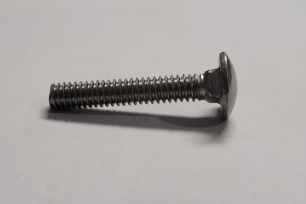 Carriage Bolt, SS, 1/4"-20x1-1/2", 4-1020