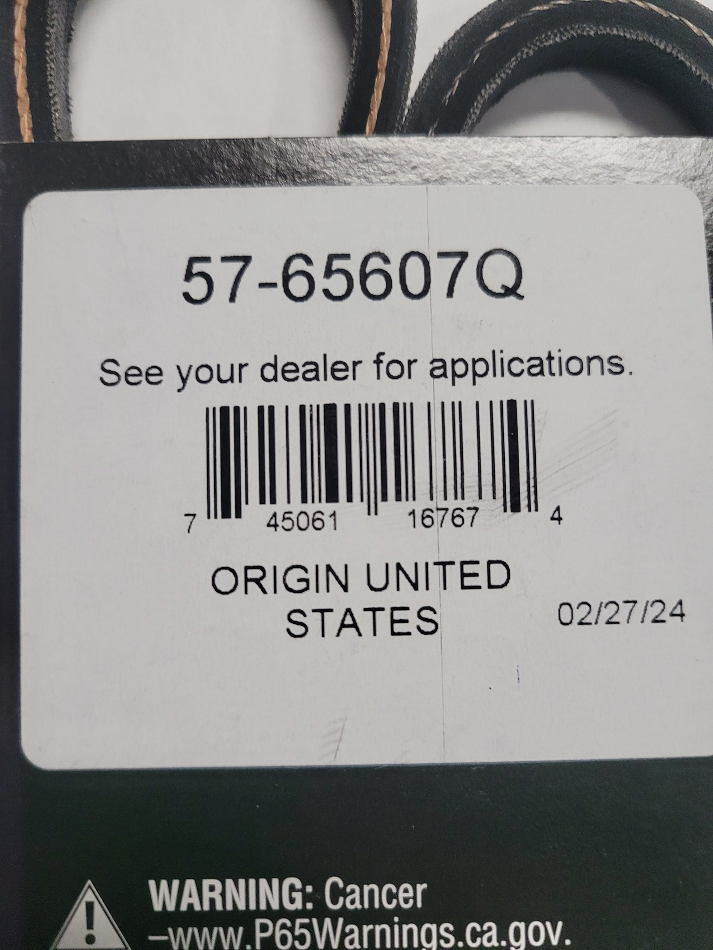 V-Belt, Quicksilver 65607Q