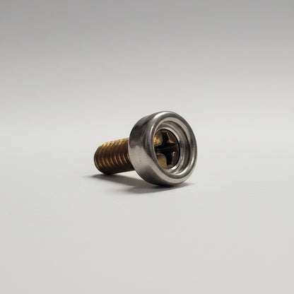 Stainless Steel Button Stud With Brass Machine Screw, 59909