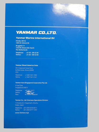 YANMAR Operation Manual, 4LHA, 49961-205431