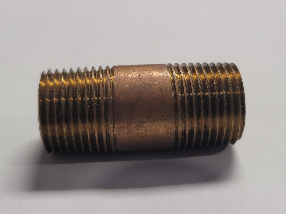 3/8"mip X 1 1/2" Red Brass Pipe Nipple, 40041