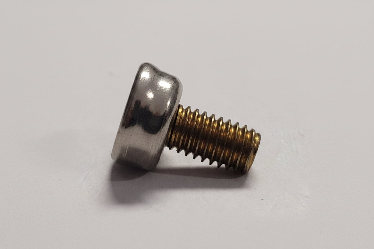 Stainless Steel Button Stud With Brass Machine Screw, 59909