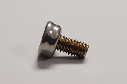 Stainless Steel Button Stud With Brass Machine Screw, 59909