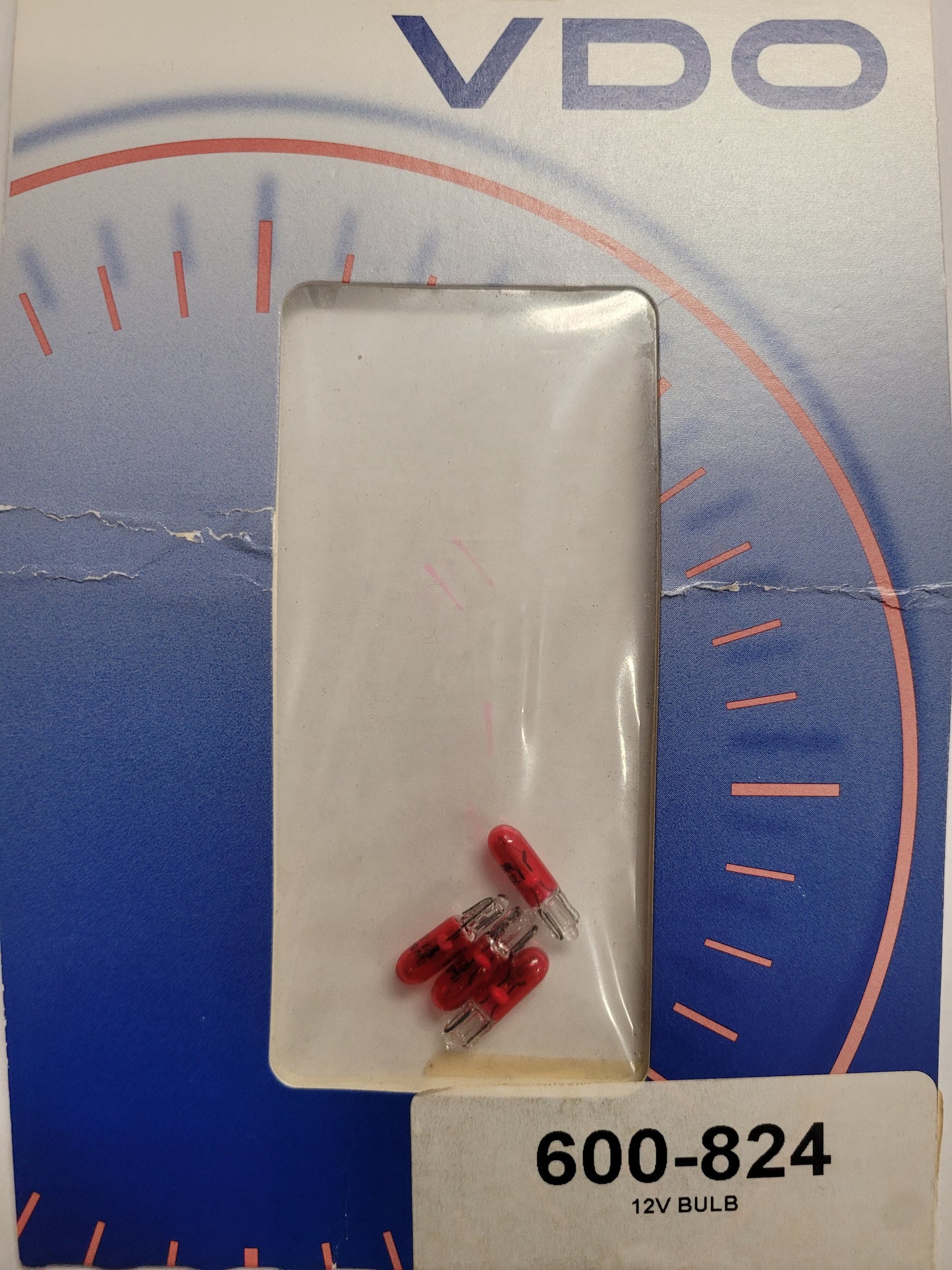 VDO 12v red bulbs 4pk; (NOS) 600-824