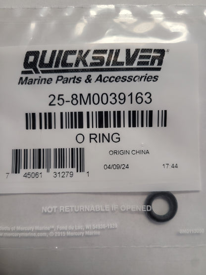 O-ring, Quicksilver 8M0039163, replaces 25-814878