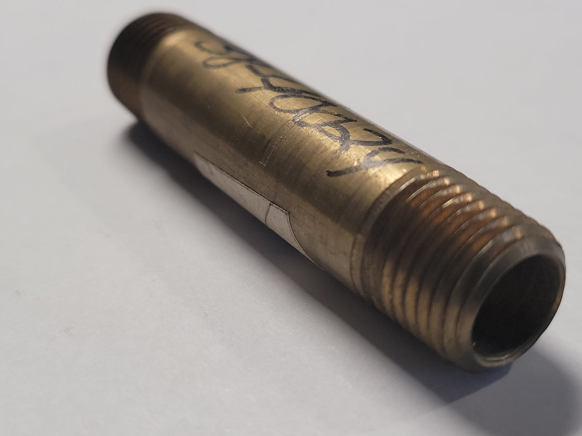 1/2"mip X 4" Red Brass Pipe Nipple, 40066