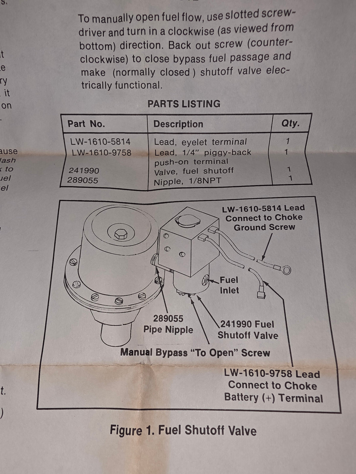 Kohler 241992 Solenoid valve kit (NOS/Closeout)