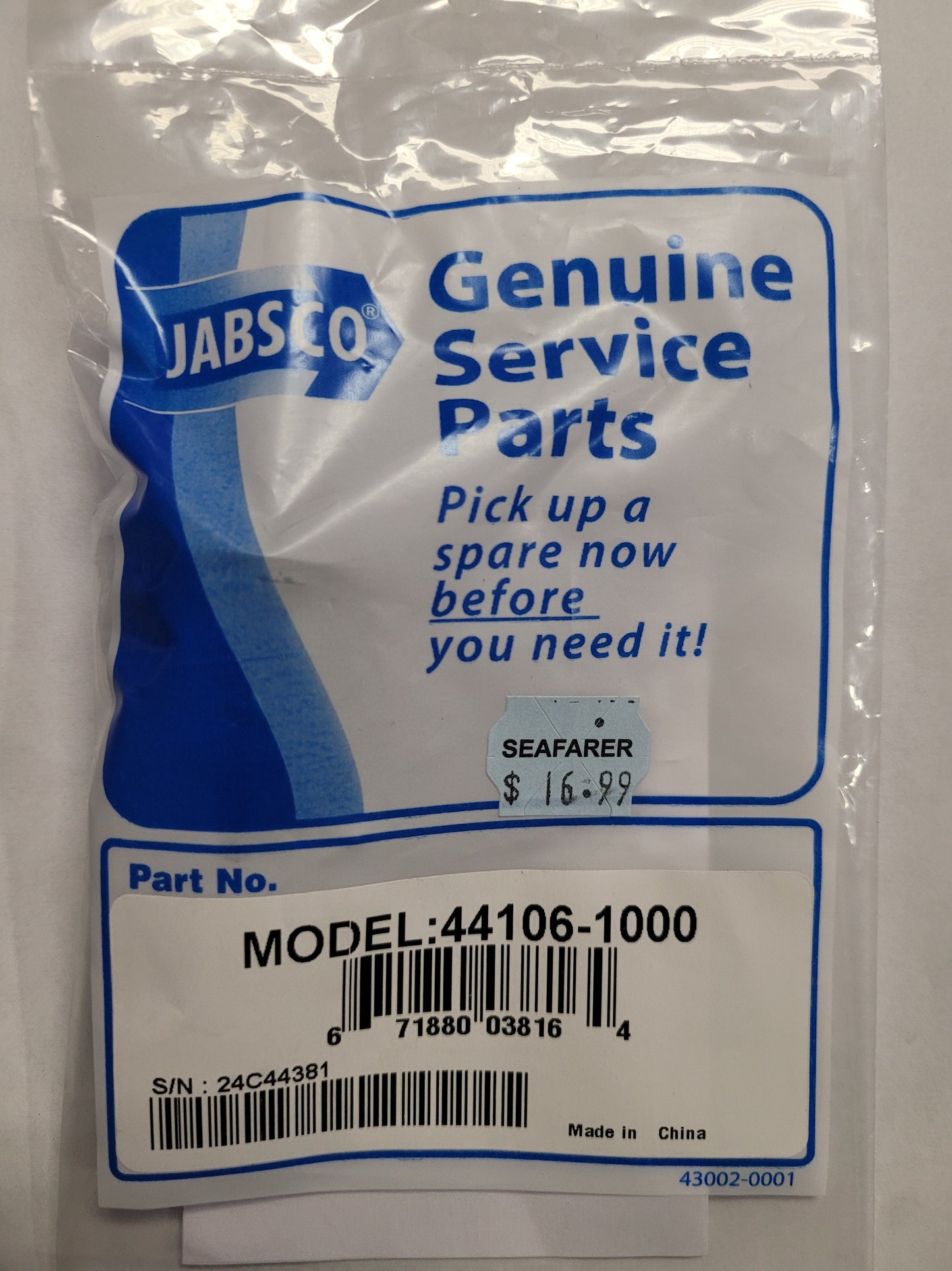 Joker Valve, Jabsco 44106-1000