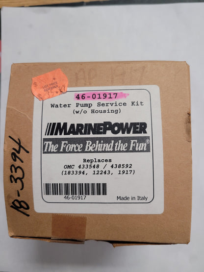 Water Pump Service Kit, For OMC, Marine Power 46-01917