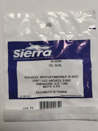 Oil Seal, Sierra 18-0584