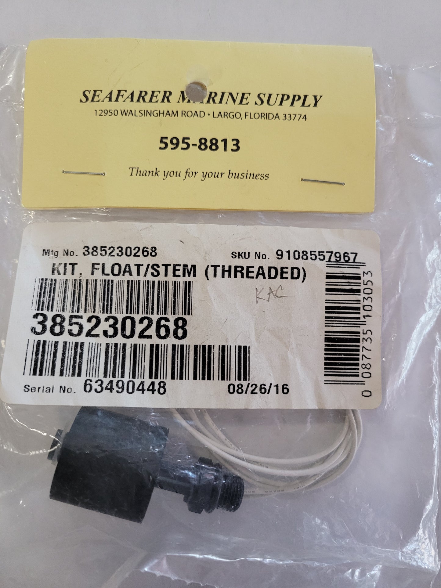 Dometic/Sealand | Full Float/Stem (Threaded) | 385230268