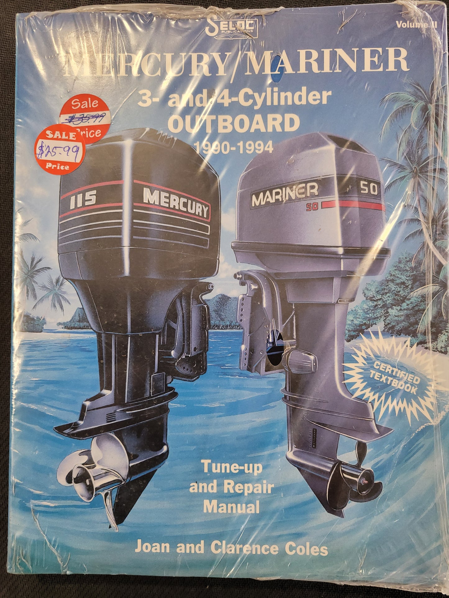 Repair Manual, Seloc 036-5, Mercury/Mariner 3 and 4 Cyl Outboards, 1990-1994